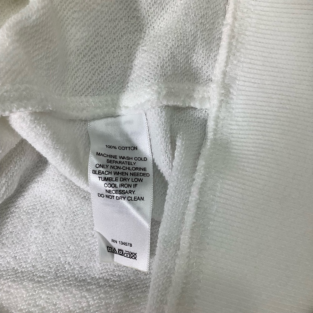 Vineyard Vines White and Navy Cotton Zip Quarter Sweater Patriotic Preppy - Picture 4 of 4